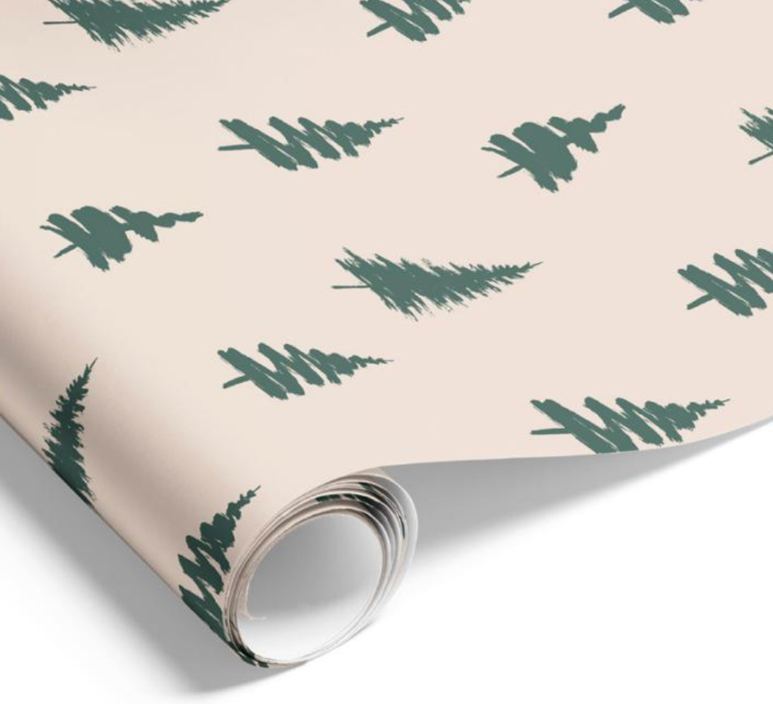 Ink Tree Spruce On Caramel