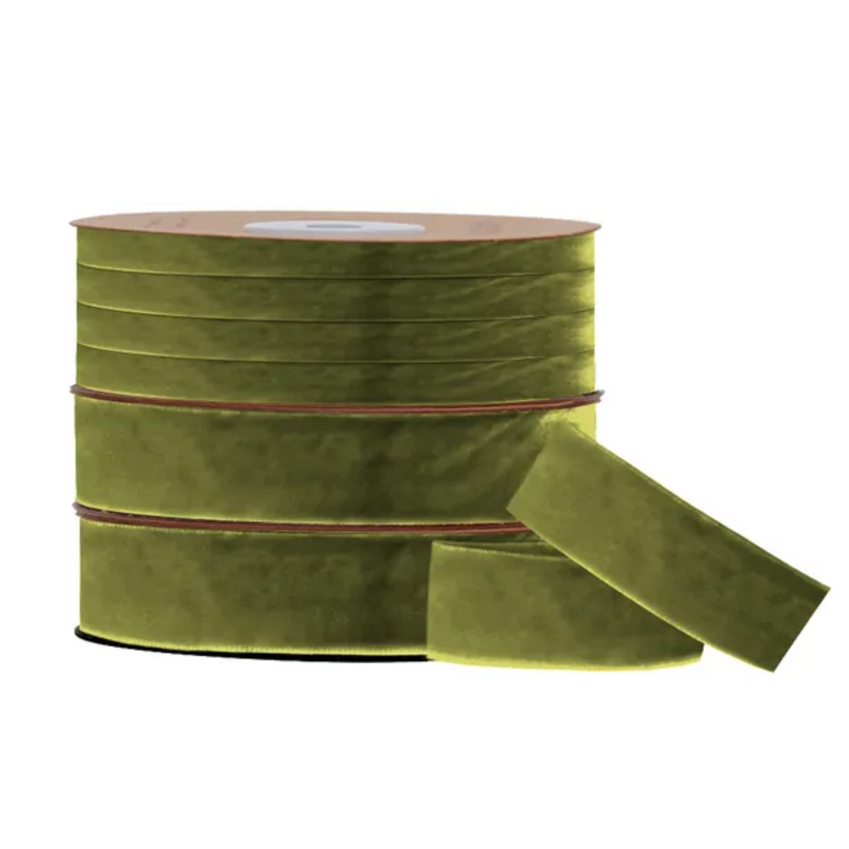 Olive Velvet Ribbon