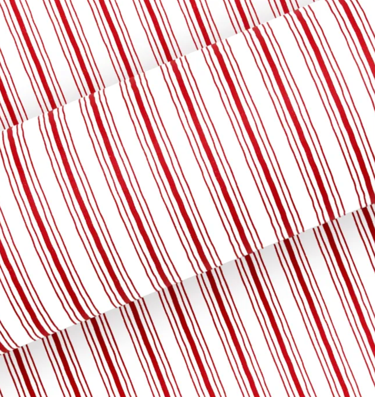 Rustic Stripe Red White