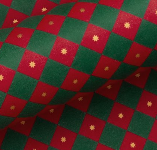 Checkerboard Dark Green Red