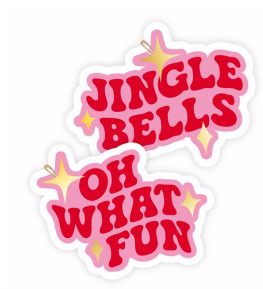 Jingle Bells Bright Pink Red (6 Pack)