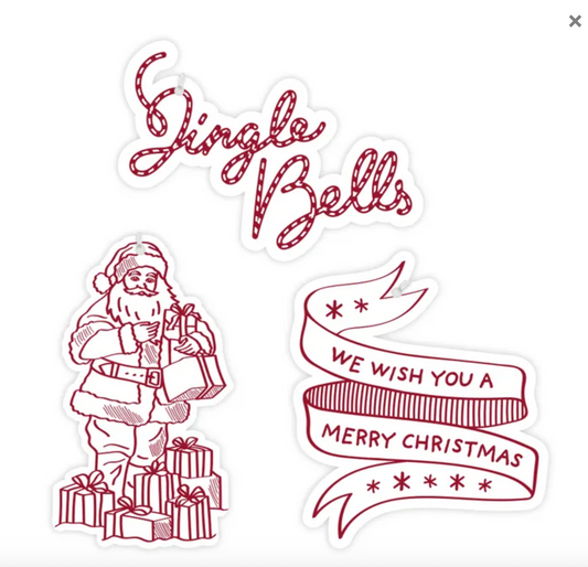 Christmas Toile Red