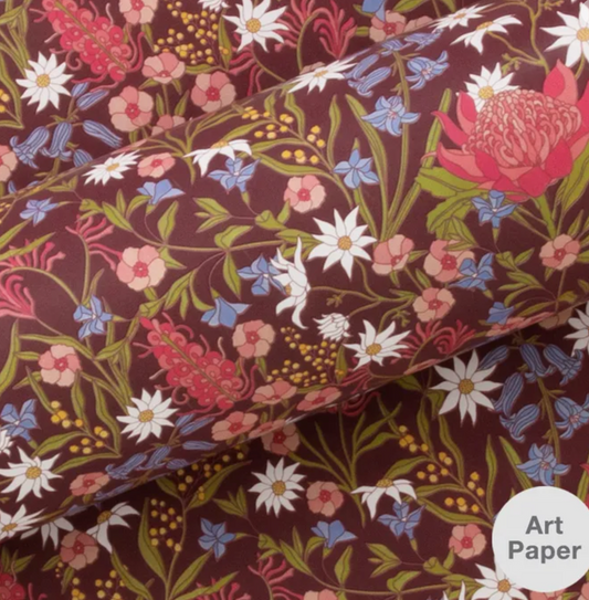 Matilda Floral Mulberry (Art Paper)
